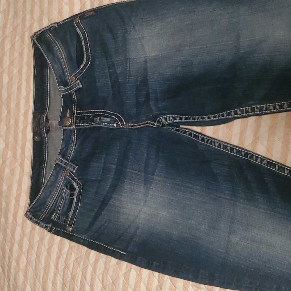 Silver Capri Jeans